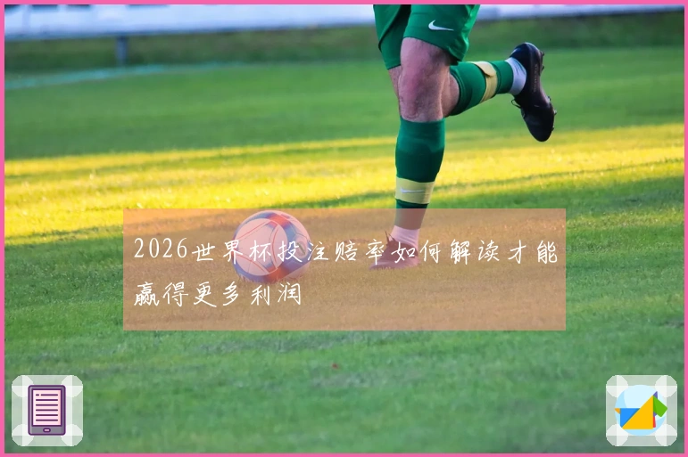 2026世界杯投注赔率如何解读才能赢得更多利润